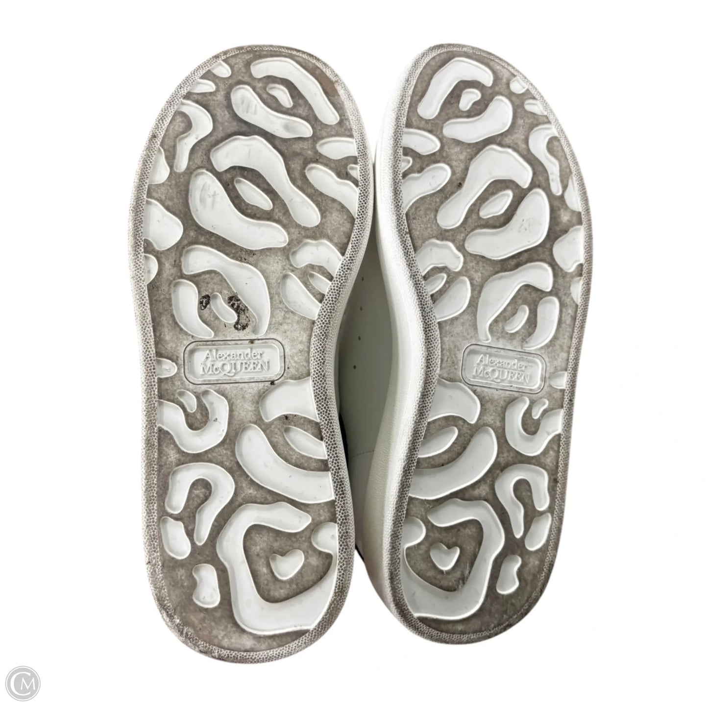 Shoes Luxury Designer By Alexander Mcqueen In Black & White, Size: 9.5