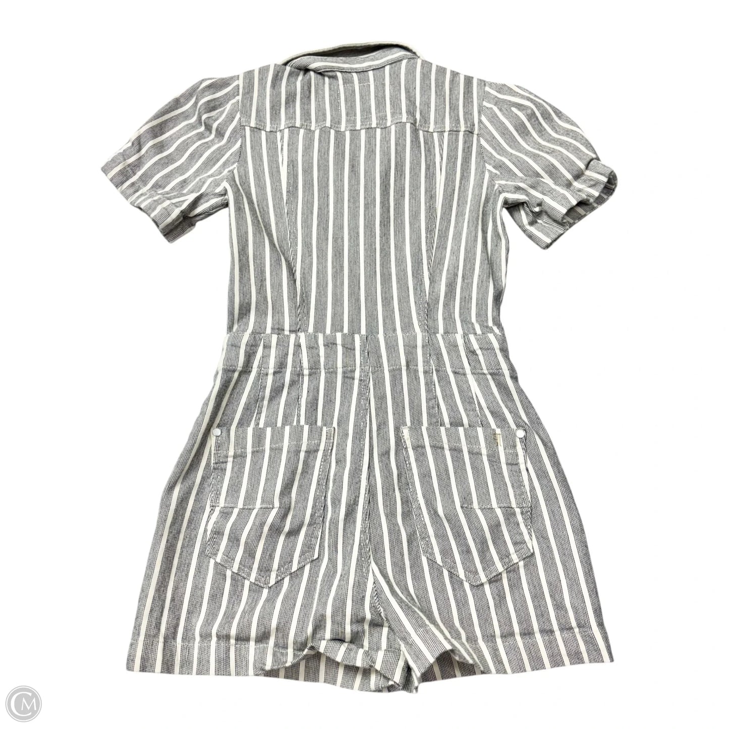 Romper By Pilcro In Grey & White, Size: Sp