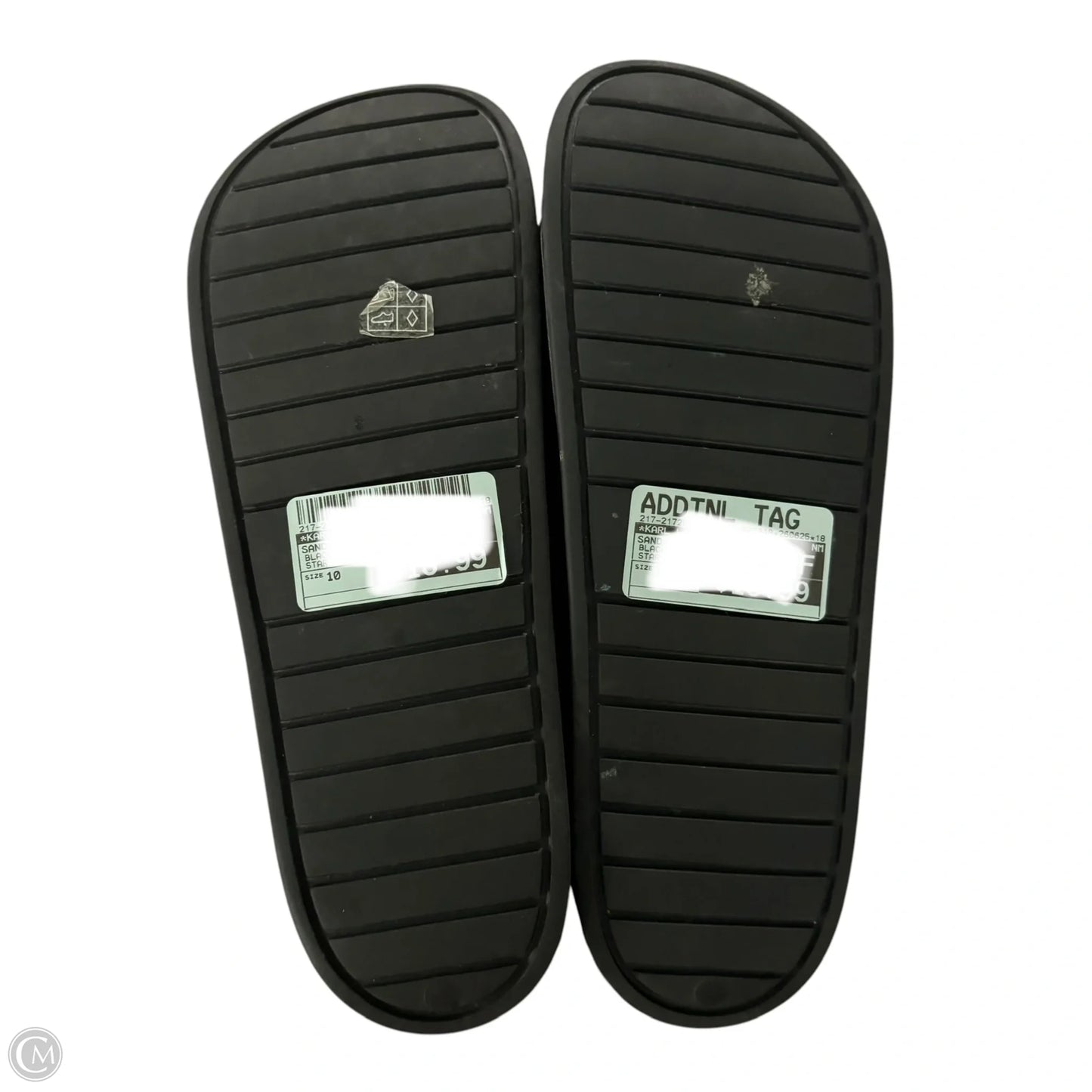 Sandals Designer By Karl Lagerfeld In Black, Size: 10