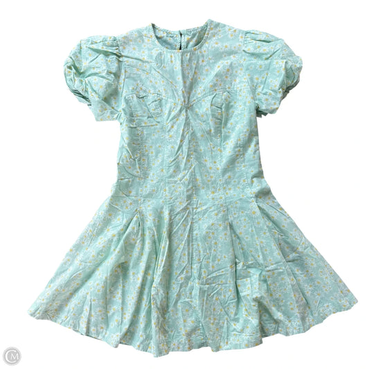 Dress Casual Midi By Maeve In Blue & Yellow, Size: Xs