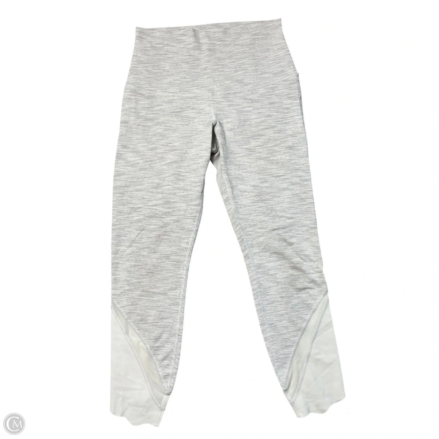 Athletic Leggings Capris By Lululemon In Grey & White, Size: S