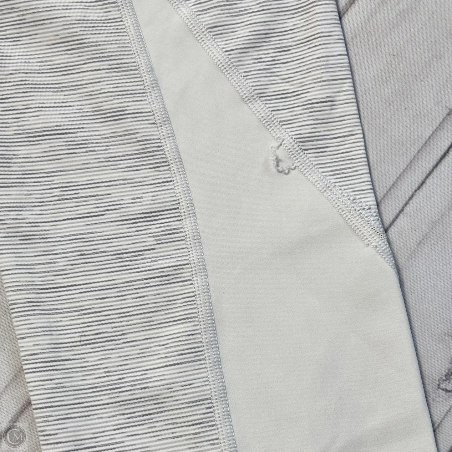 Athletic Leggings Capris By Lululemon In Grey & White, Size: S