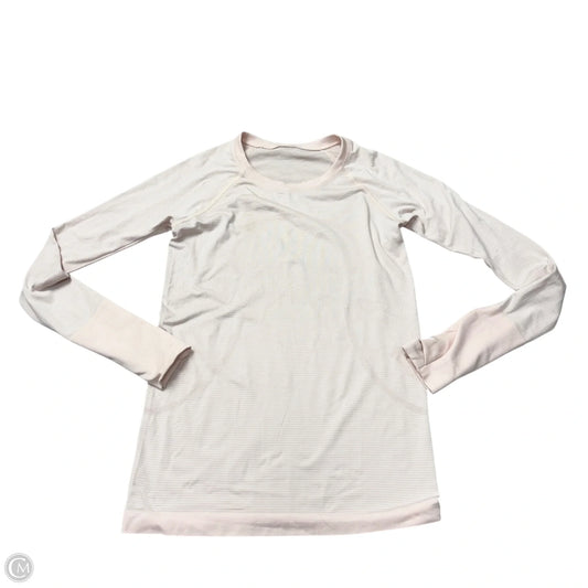 Athletic Top Long Sleeve Crewneck By Lululemon In Pink, Size: S