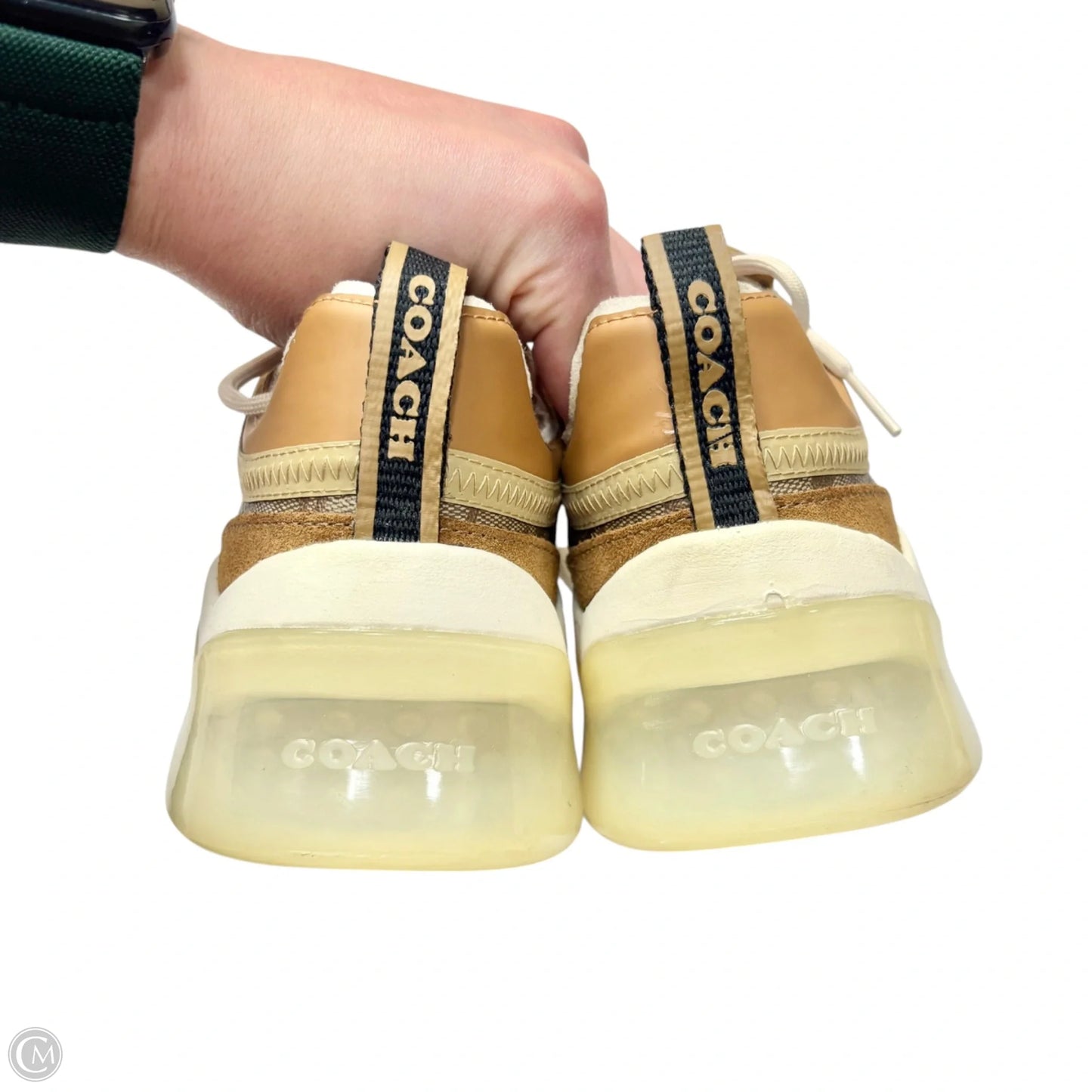 Shoes Designer By Coach In Brown & Cream, Size: 11