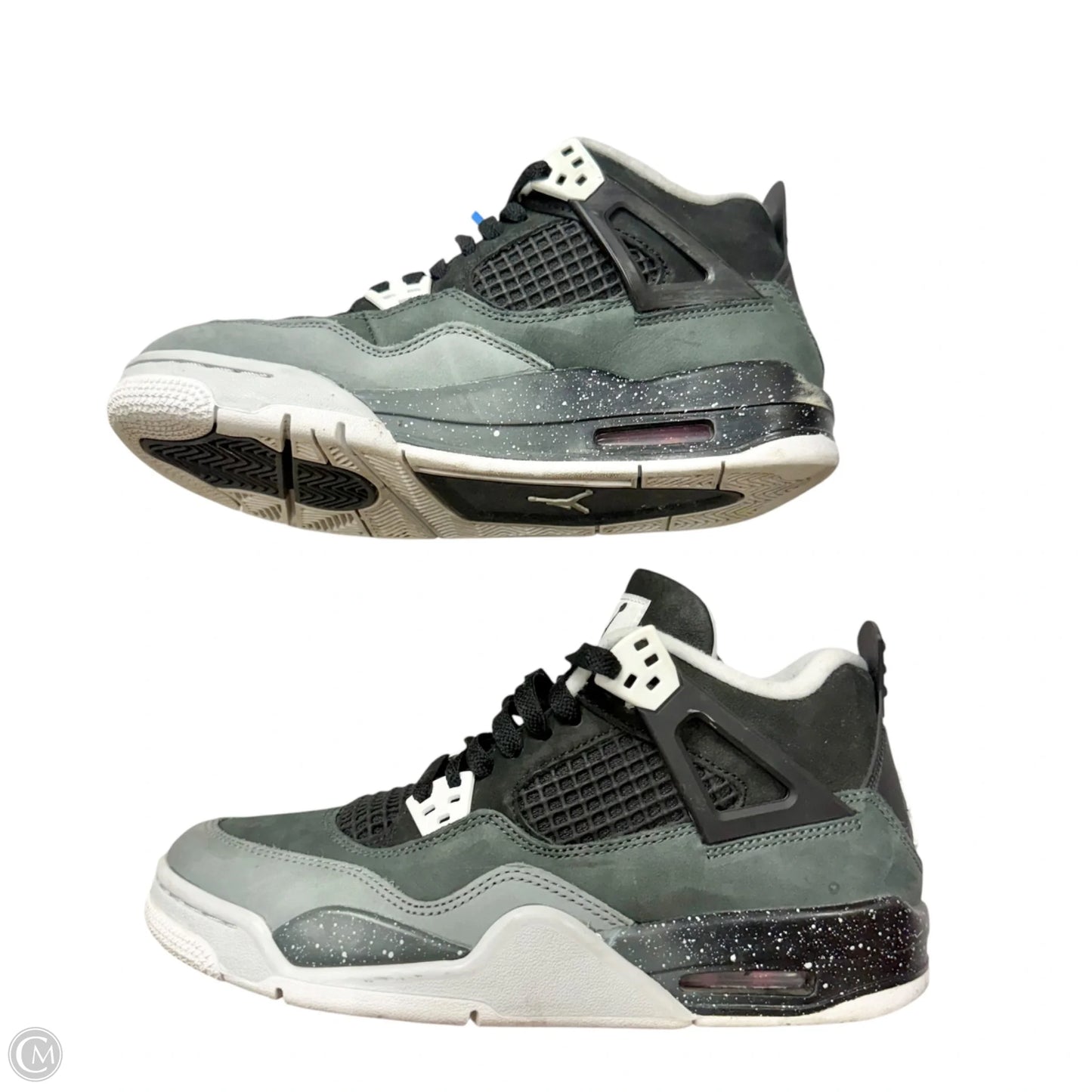 Shoes Luxury Designer By Jordan In Grey & White, Size: 9