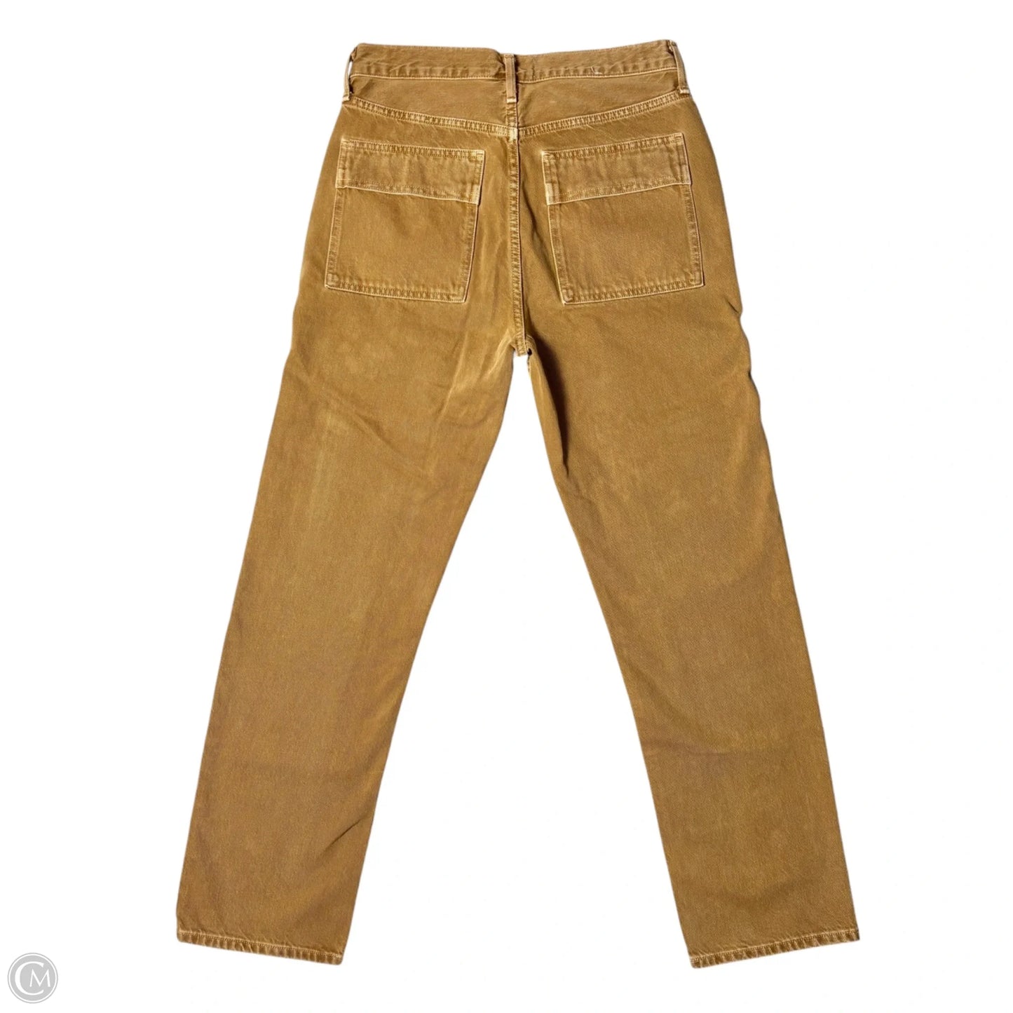 Jeans Straight By Agolde In Brown Denim, Size: 4