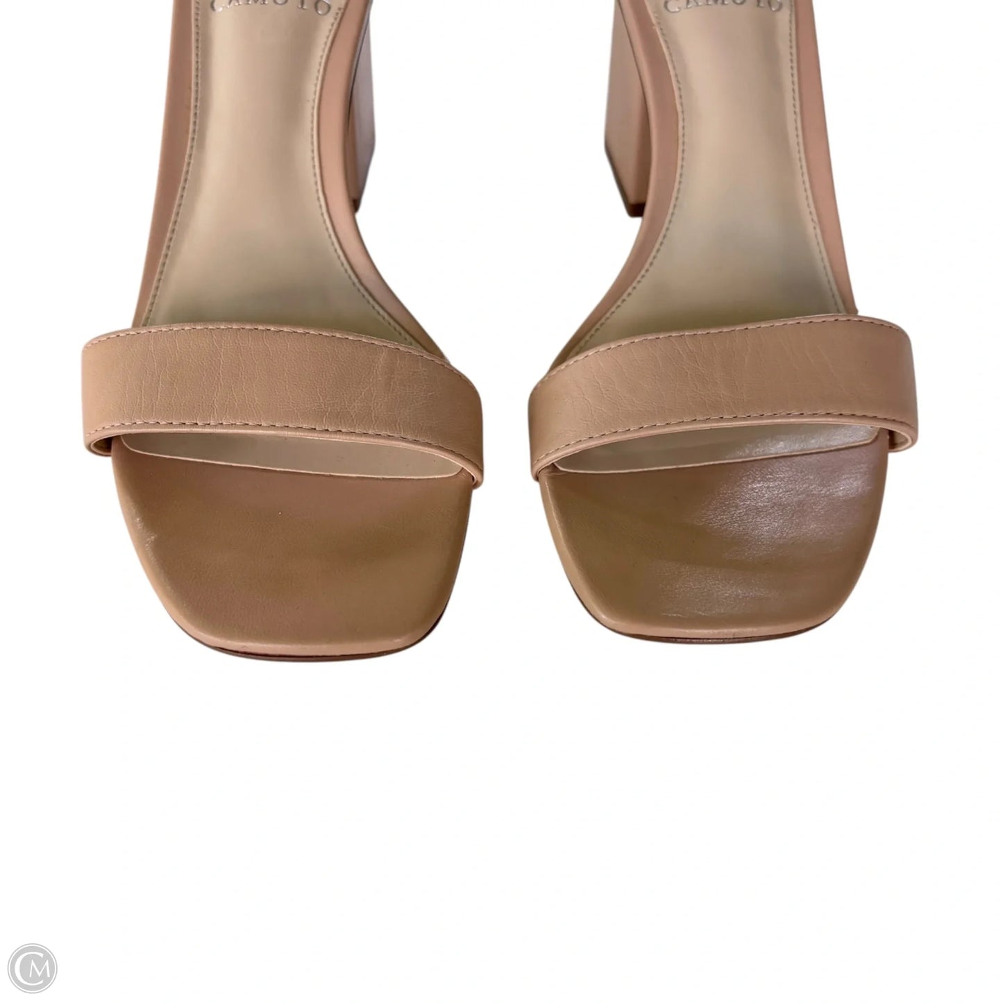 Sandals Heels Block By Vince Camuto In Tan, Size: 8.5