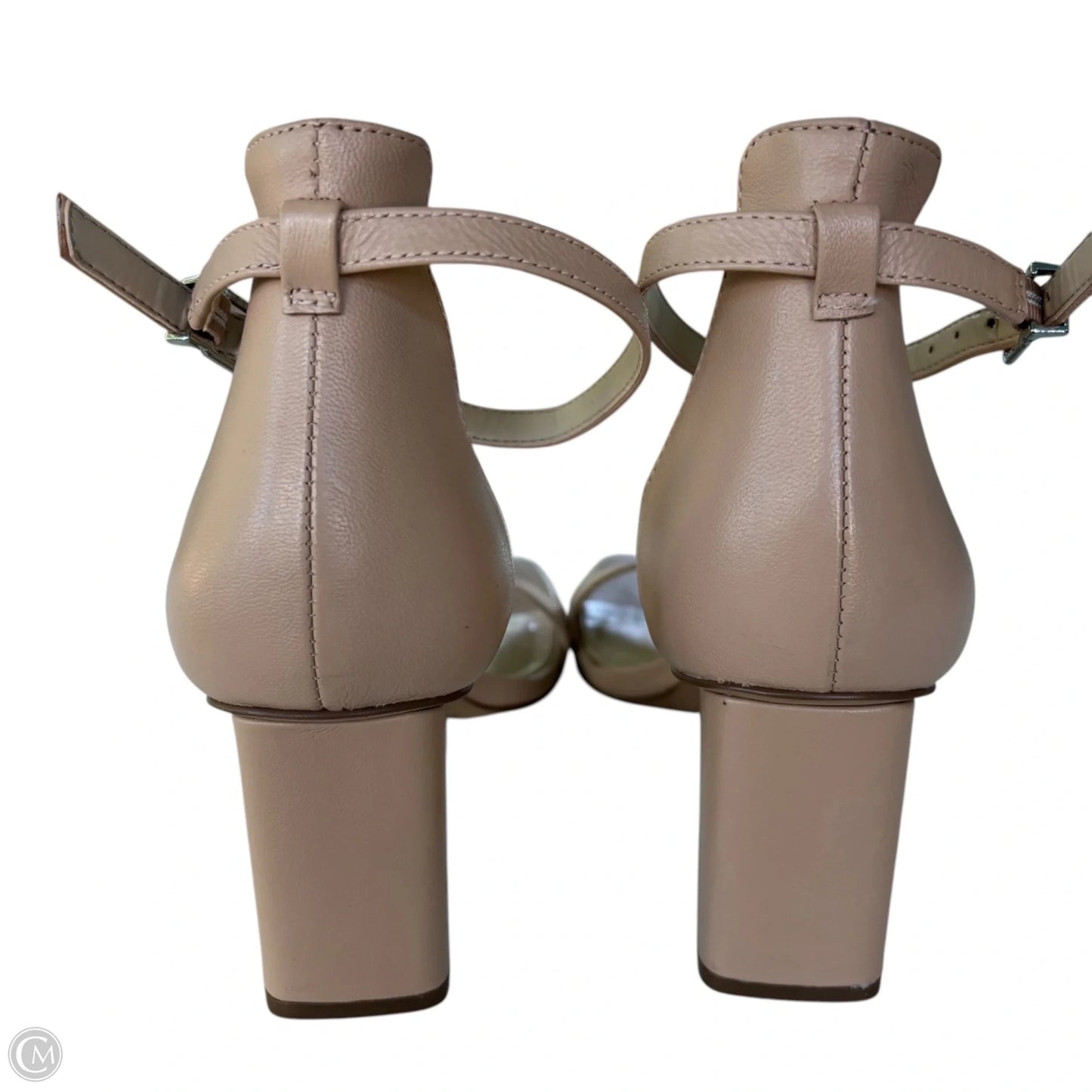 Sandals Heels Block By Vince Camuto In Tan, Size: 8.5