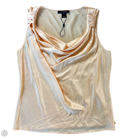 Blouse Sleeveless By St. John In Orange, Size: M