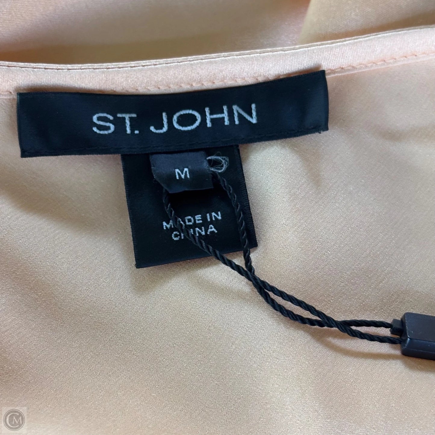 Blouse Sleeveless By St. John In Orange, Size: M