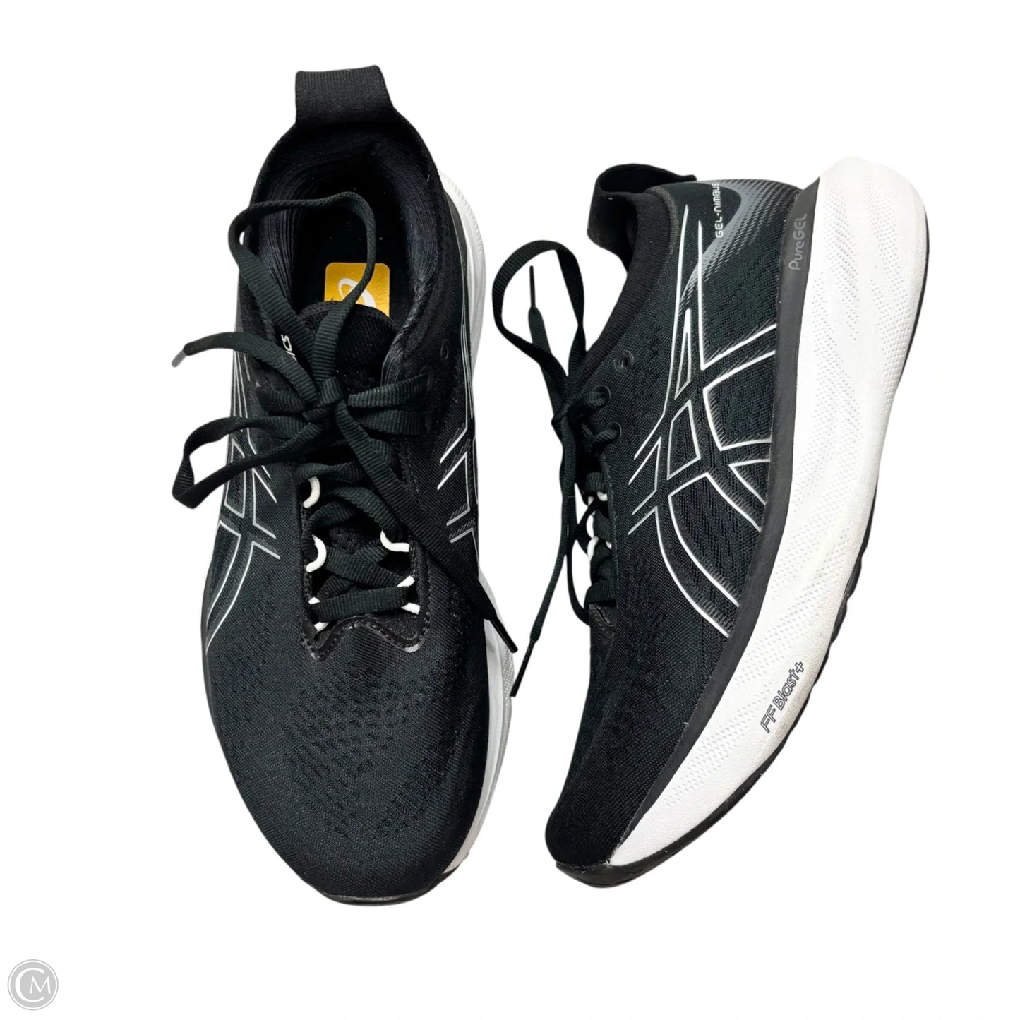 Shoes Athletic By Asics In Black & White, Size: 6.5