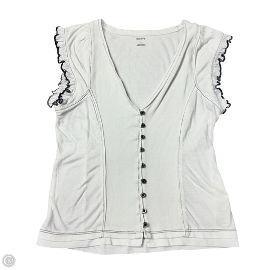 Top Sleeveless By Maeve In White, Size: S