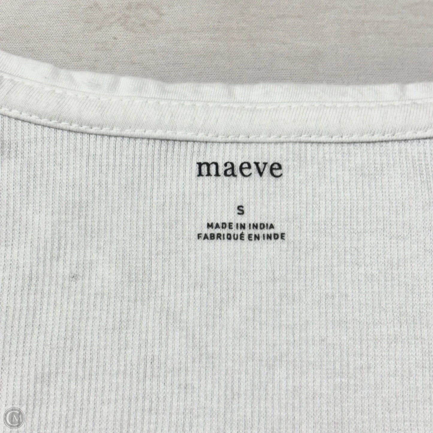 Top Sleeveless By Maeve In White, Size: S