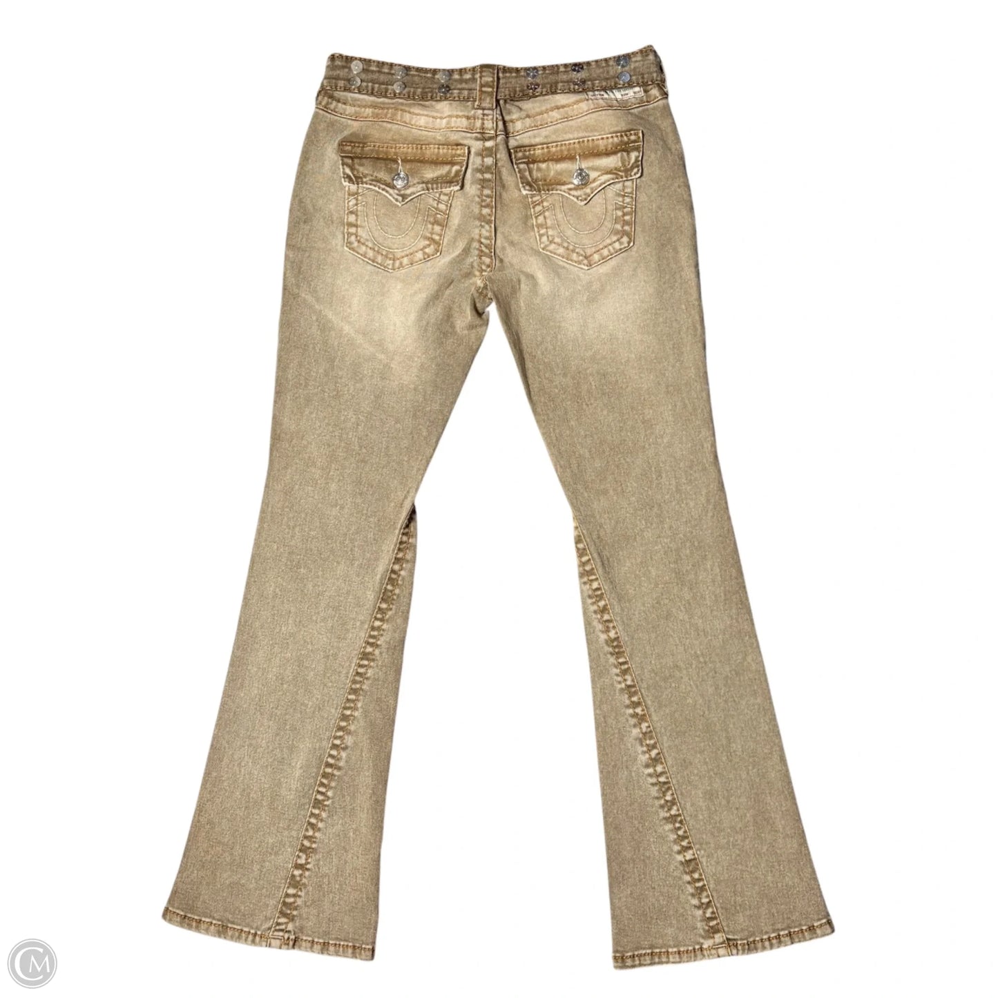 Jeans Flared By True Religion In Brown Denim, Size: 8