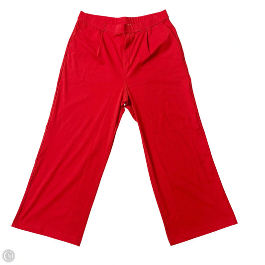 Pants Wide Leg By Halara In Red, Size: Xlp