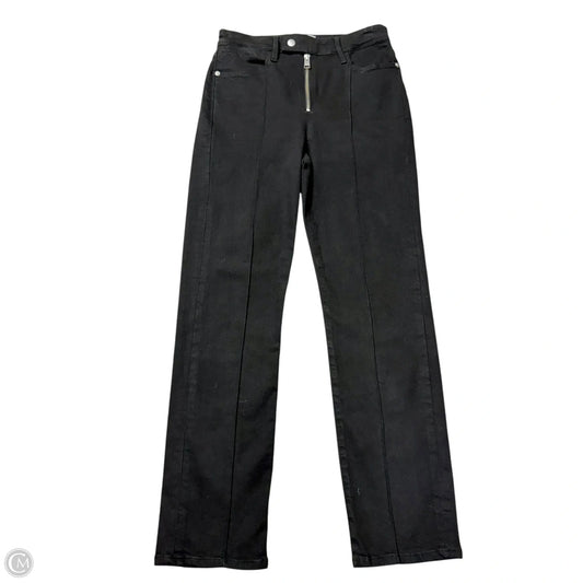 Jeans Skinny By Frame In Black Denim, Size: 2