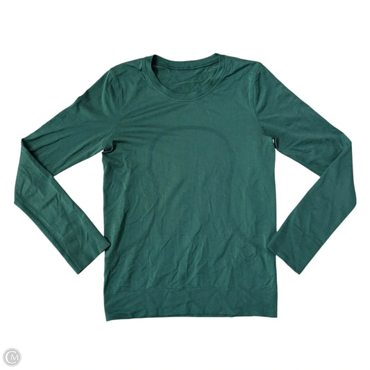 Athletic Top Long Sleeve Crewneck By Lululemon In Green, Size: S