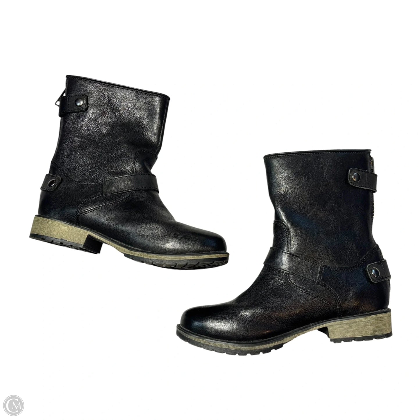 Boots Ankle Flats By Skechers In Black, Size: 8