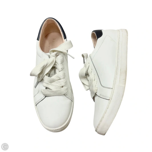 Shoes Designer By Kate Spade In Blue & White, Size: 7.5
