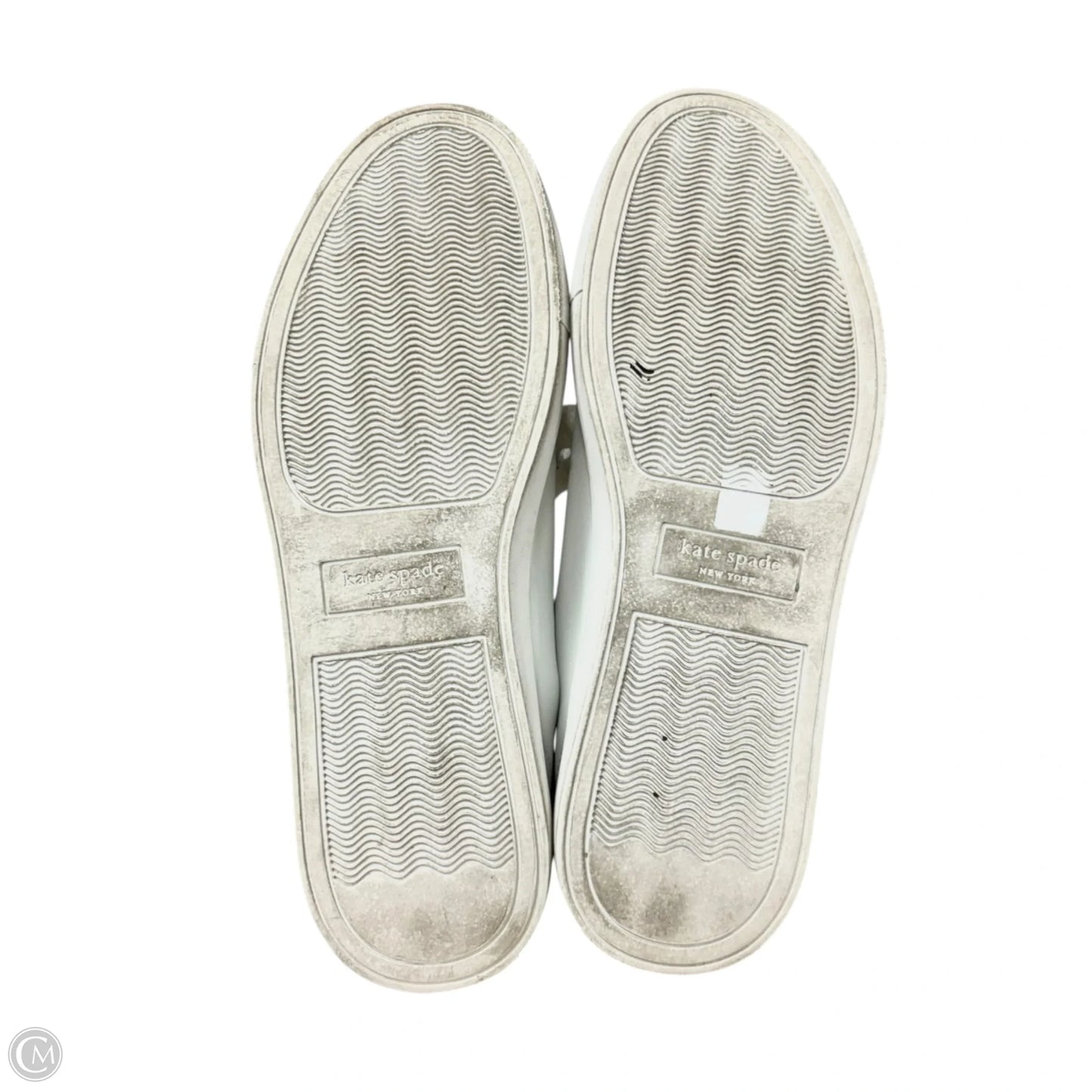 Shoes Designer By Kate Spade In Blue & White, Size: 7.5