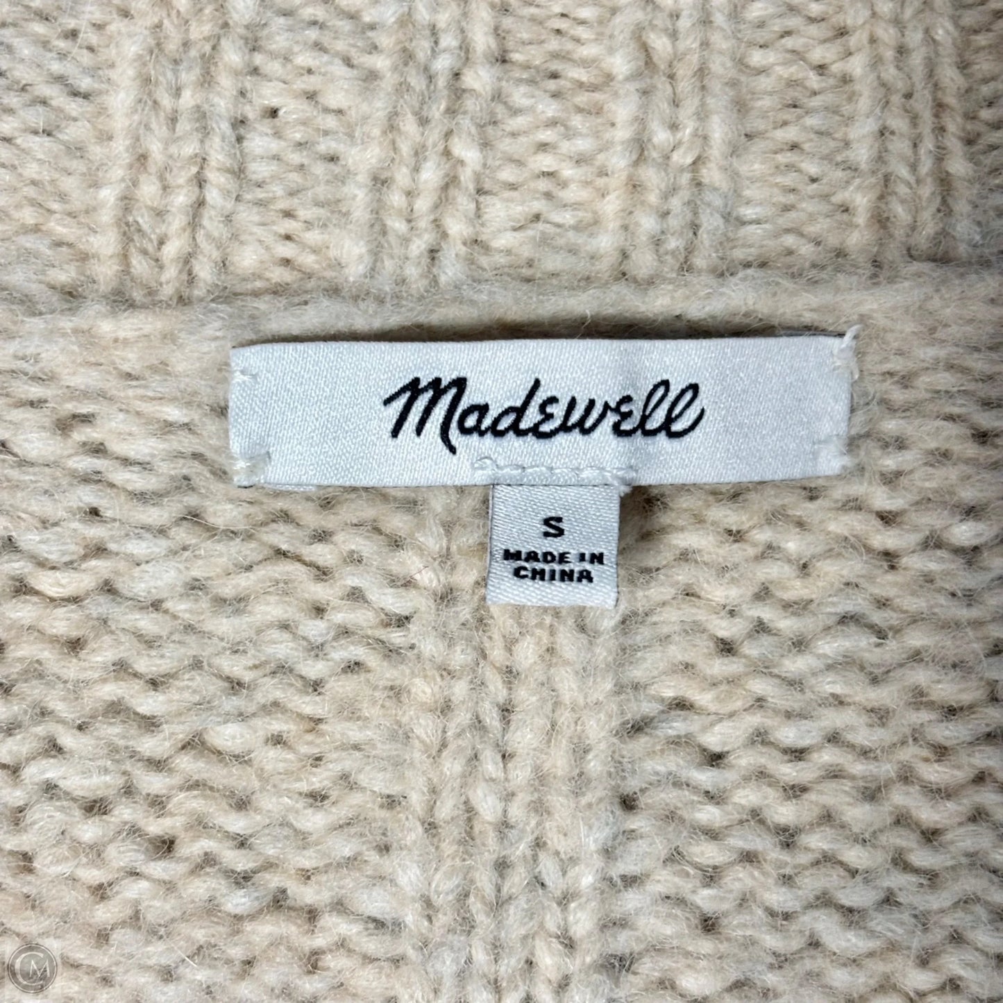 Sweater Cardigan By Madewell In Cream, Size: S