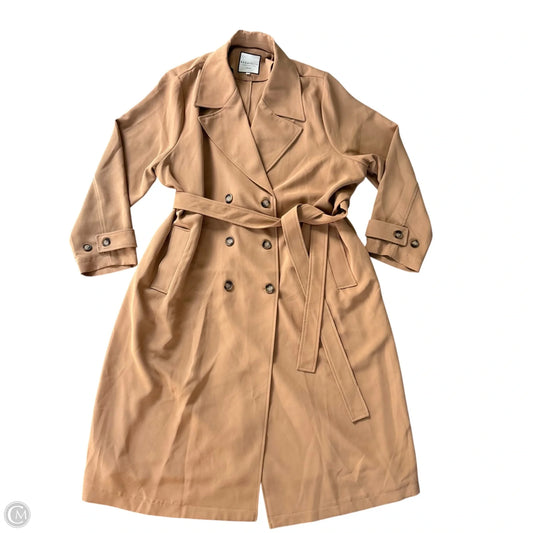 Coat Trench Coat By Bagatelle In Tan, Size: 3x