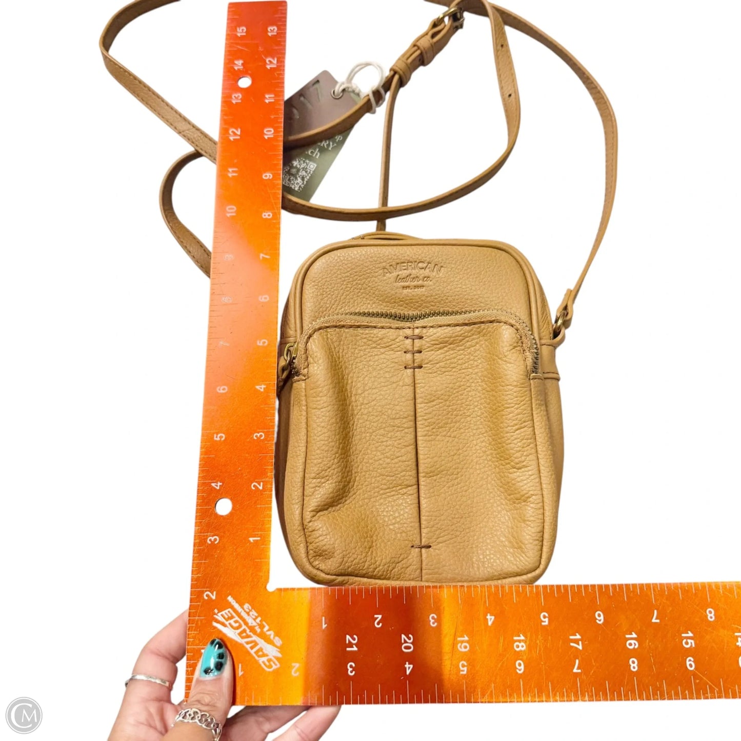 Crossbody Leather By American Leather Co, Size: Small