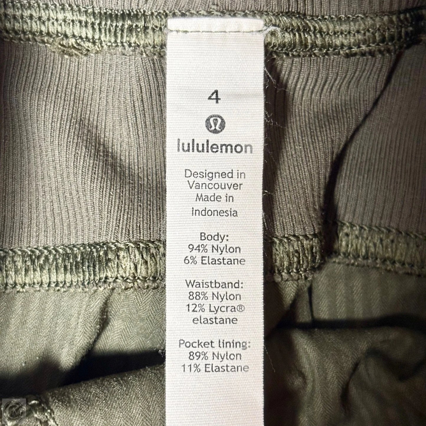 Athletic Pants By Lululemon In Green, Size: S
