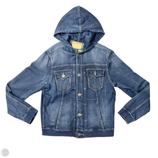 Jacket Denim By True Religion In Blue Denim, Size: L