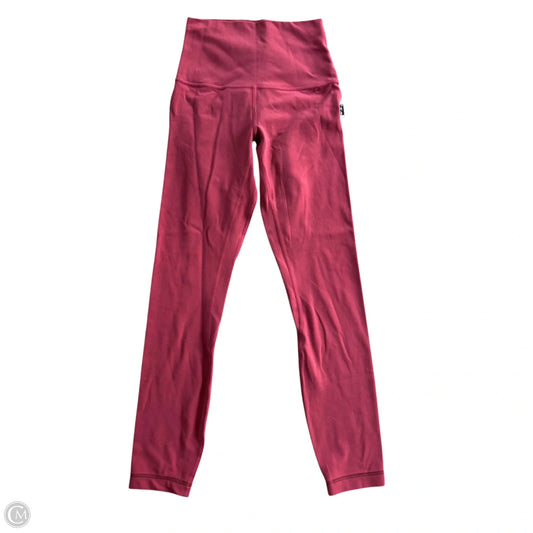Athletic Leggings By Lululemon In Pink, Size: Xs