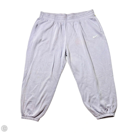 Athletic Pants By Nike Apparel In Purple, Size: 2x