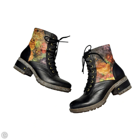 Boots Leather By Spring Step In Floral Print, Size: 7.5
