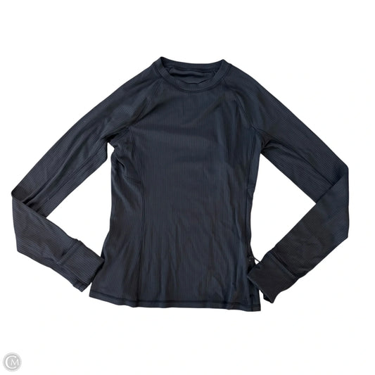 Athletic Top Long Sleeve Crewneck By Lululemon In Grey, Size: S