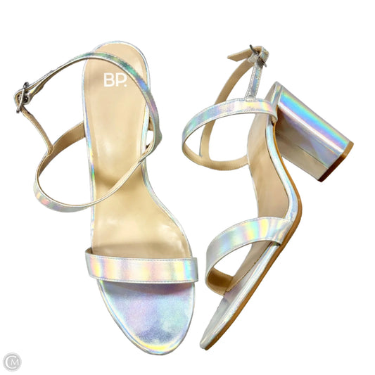 Shoes Heels Block By Bp In Silver, Size: 11
