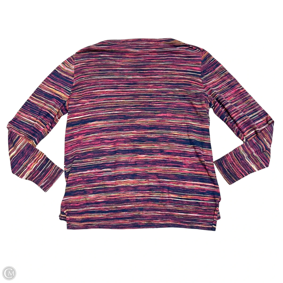 Top Long Sleeve By Gap In Striped Pattern, Size: L