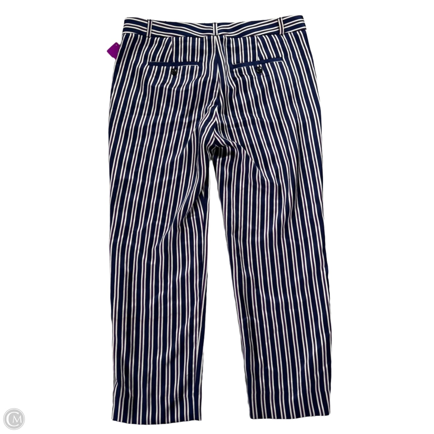 Pants Dress By Banana Republic In Blue & White, Size: M