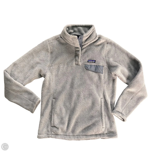 Coat Faux Fur & Sherpa By Patagonia In Grey, Size: M