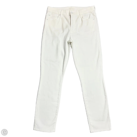 Jeans Skinny By Mother In White, Size: 8