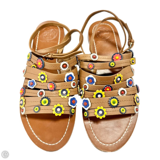 Sandals Designer By Tory Burch In Brown, Size: 8