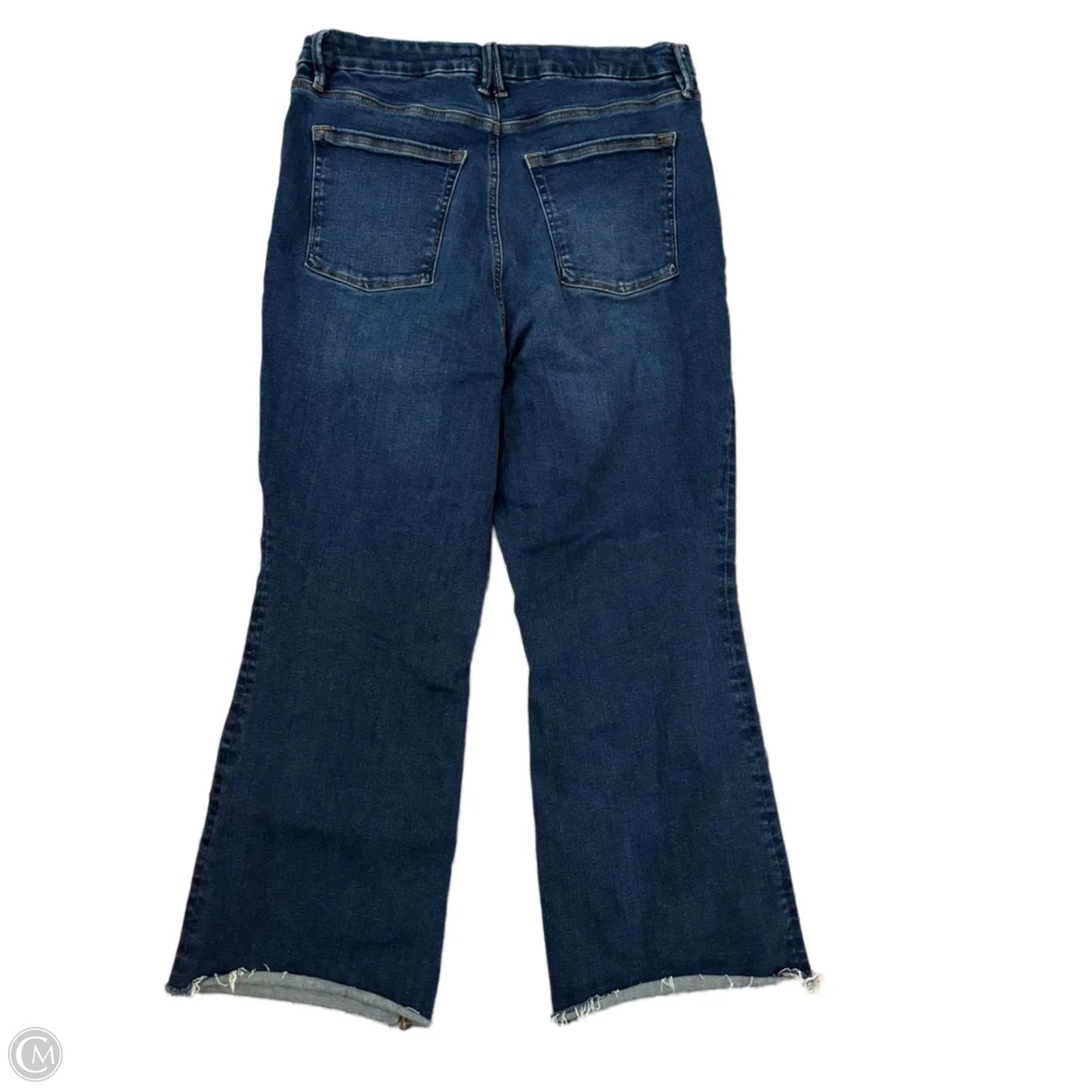 Jeans Boot Cut By Good American In Blue Denim, Size: 18