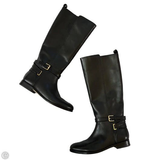 Boots Knee Flats By Lauren By Ralph Lauren In Black, Size: 9