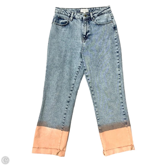Jeans Wide Leg By Harper Heritage In Blue & Pink, Size: 2