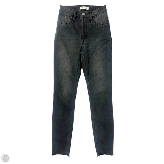 Jeans Skinny By Madewell In Black Denim, Size: 0