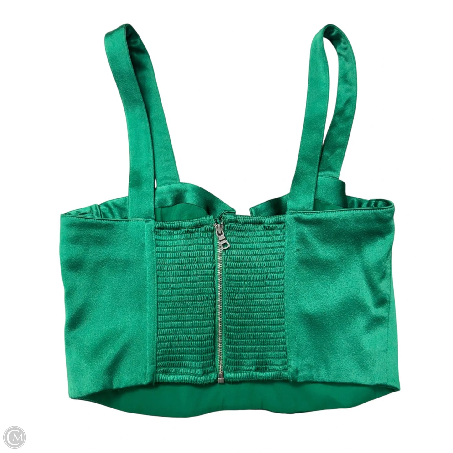 Top Sleeveless Designer By Alice + Olivia In Green, Size: S