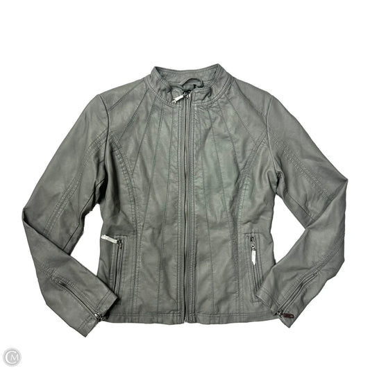 Jacket Moto By Johnny In Grey, Size: Xs
