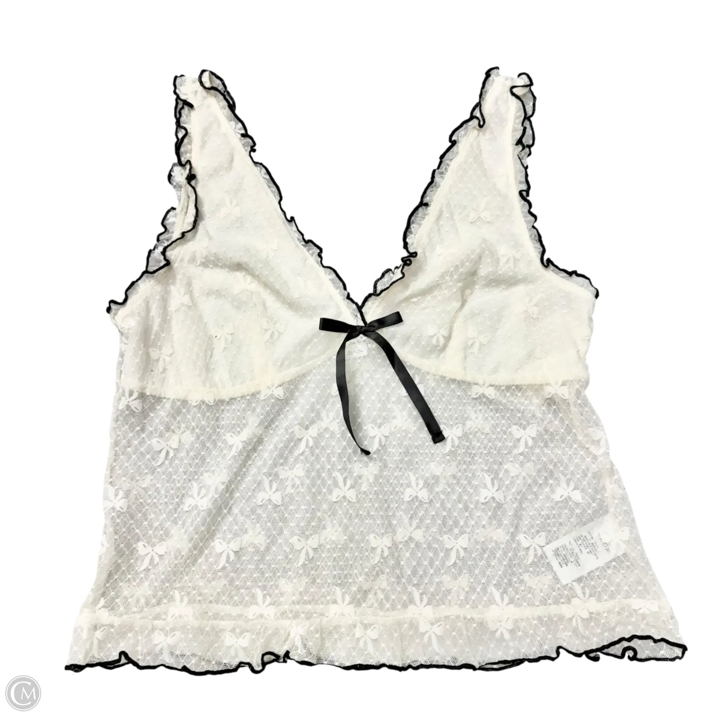 Top Sleeveless By Kimichi Blue In White, Size: Xl