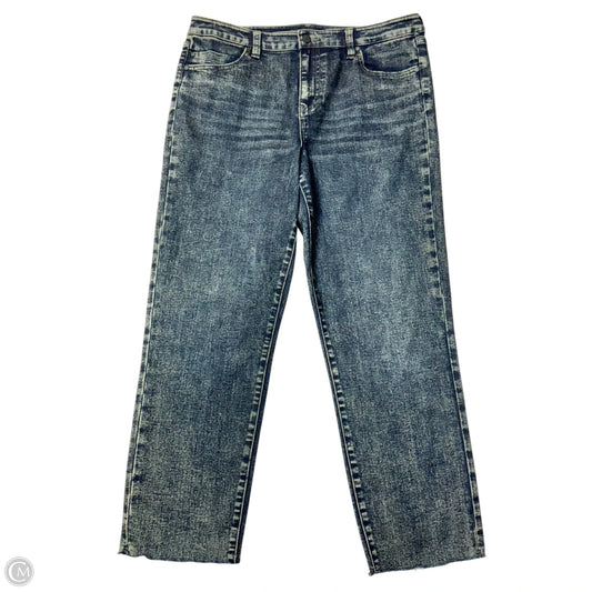 Jeans Straight By Liverpool In Blue Denim, Size: 12