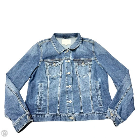 Jacket Denim By Vince Camuto In Blue Denim, Size: Xl