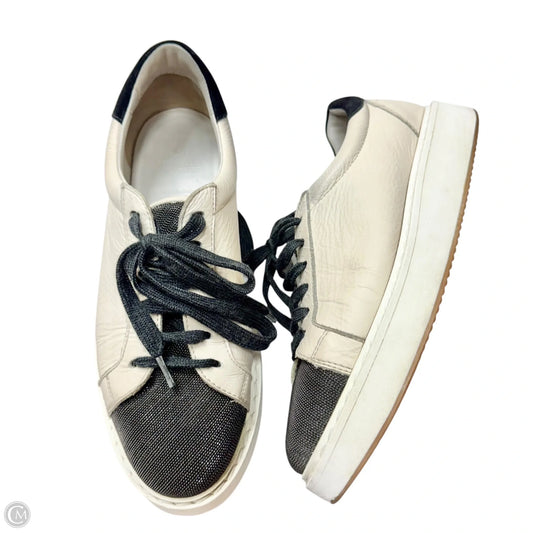 Shoes Designer By Brunello Cucinelli In Black & Cream, Size: 9.5