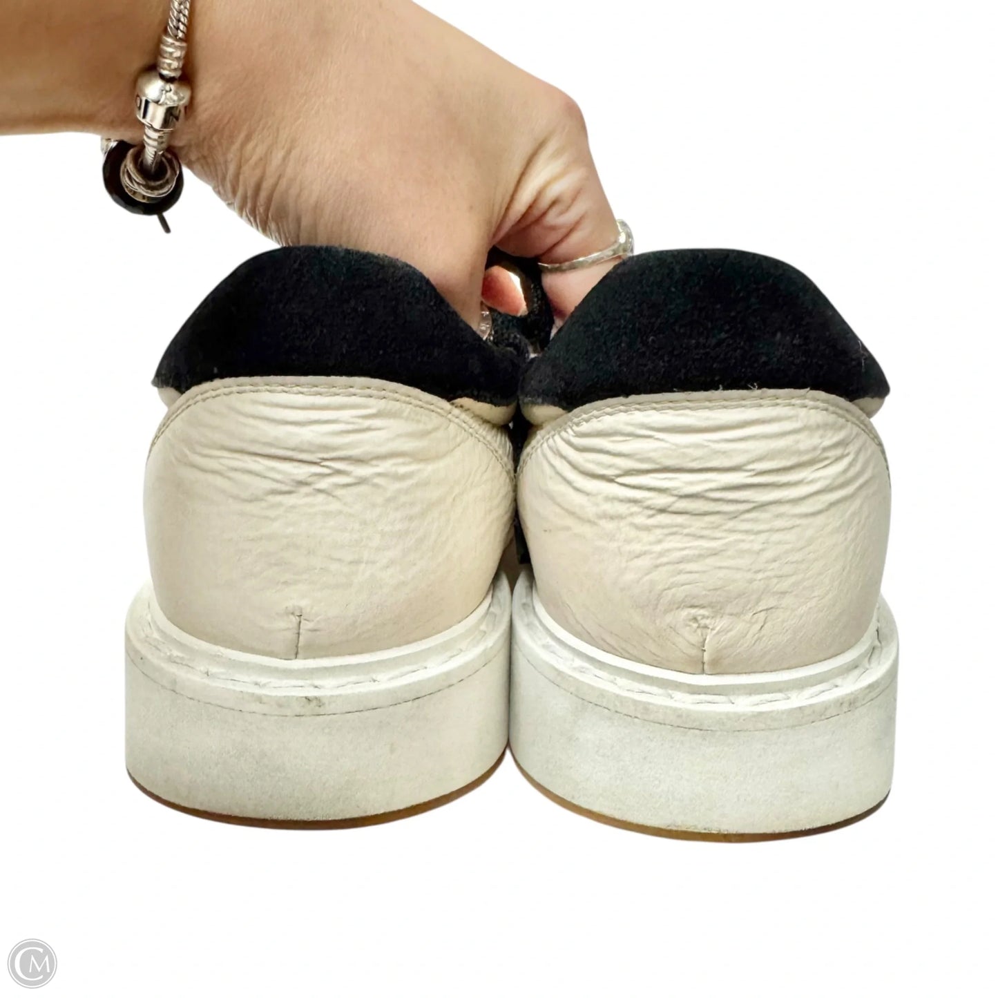 Shoes Designer By Brunello Cucinelli In Black & Cream, Size: 9.5